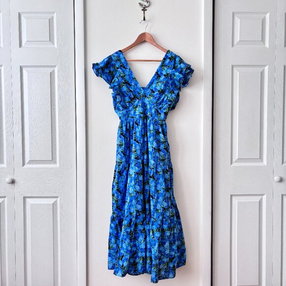 English Factory Printed Open Back Maxi Dress - Picture 6 of 12